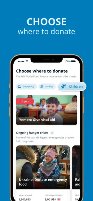 ‎ShareTheMeal: Charity Donate App screenshot 1