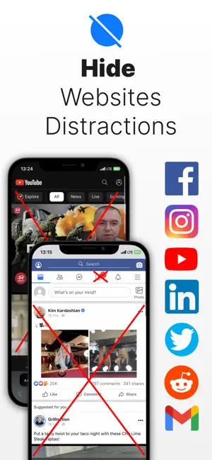 ‎SocialFocus: Hide Distractions App screenshot 1