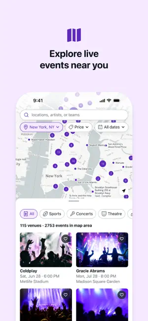 ‎StubHub: Event Tickets App screenshot 1