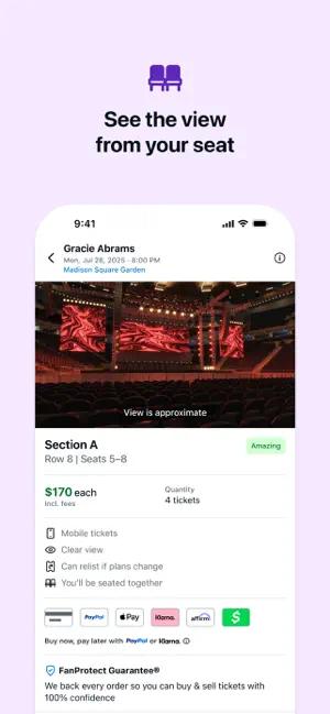 ‎StubHub: Event Tickets App screenshot 1