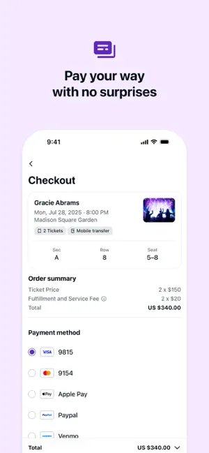 ‎StubHub: Event Tickets App screenshot 1