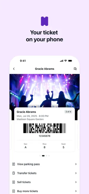 ‎StubHub: Event Tickets App screenshot 1