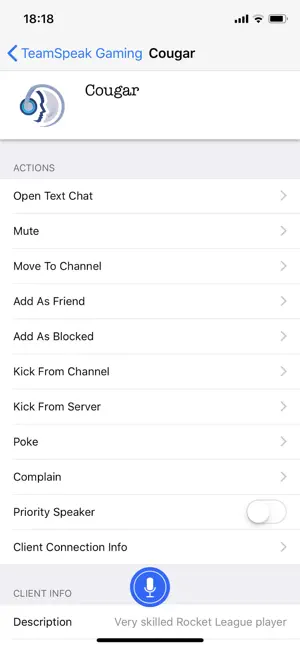 ‎TeamSpeak 3 App screenshot 1
