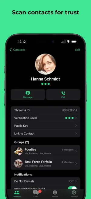 ‎Threema. The Secure Messenger App screenshot 1