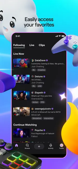 ‎Twitch: Live Streaming App screenshot 1