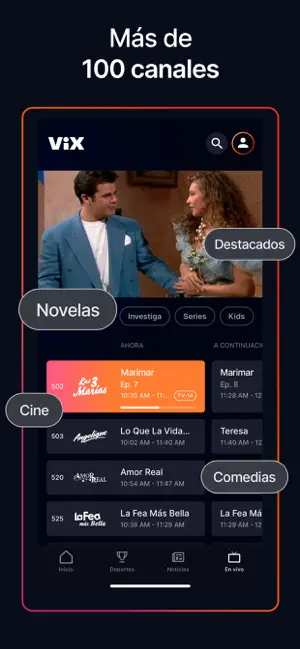 ‎ViX: TV, Sports and News App screenshot 1
