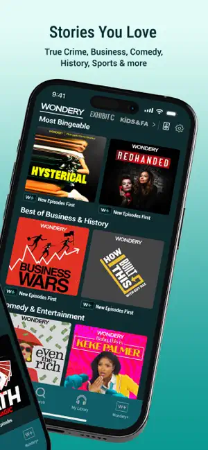 ‎Wondery: Must-Hear Podcasts App screenshot 1