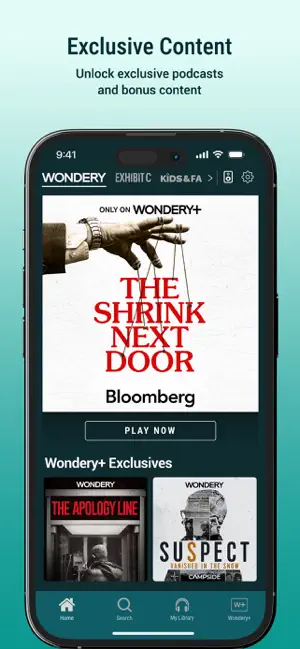 ‎Wondery: Must-Hear Podcasts App screenshot 1