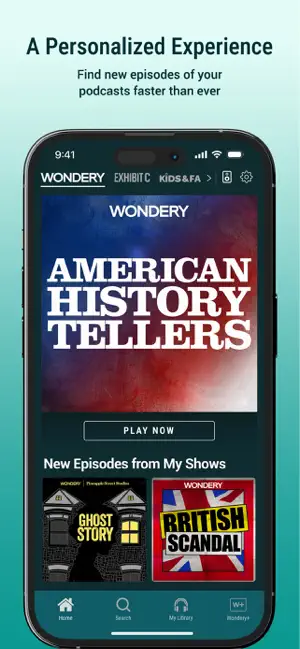 ‎Wondery: Must-Hear Podcasts App screenshot 1