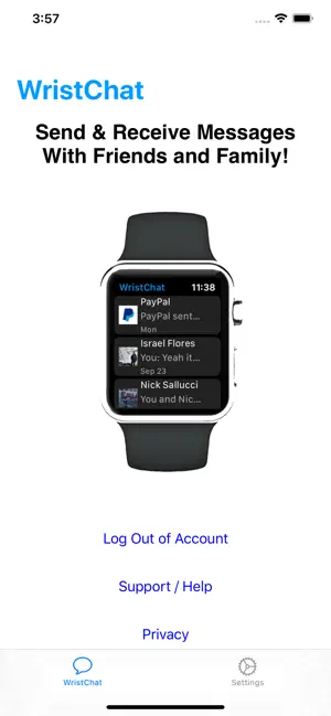 ‎WristChat for Facebook App screenshot 1