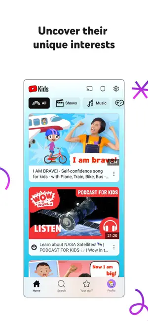 ‎YouTube Kids App screenshot 1
