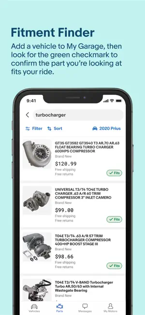 ‎eBay Motors: Parts, Cars, more App screenshot 1