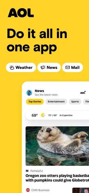 ‎AOL Mail, News, Weather App screenshot 1