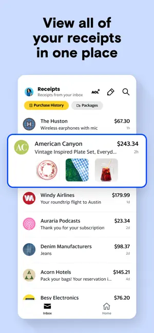 ‎AOL Mail, News, Weather App screenshot 1