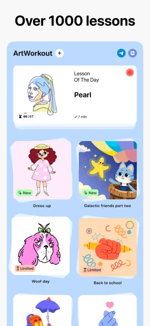 ‎ArtWorkout: Learn How to Draw App screenshot 1