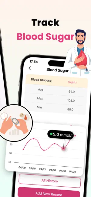‎Blood Pressure-Monitor Tracker App screenshot 1