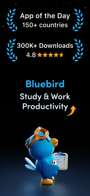 ‎Bluebird Focus Timer App screenshot 1