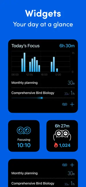 ‎Bluebird Focus Timer App screenshot 1
