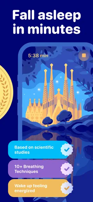 ‎Breathe Sleep Focus Mindllama App screenshot 1