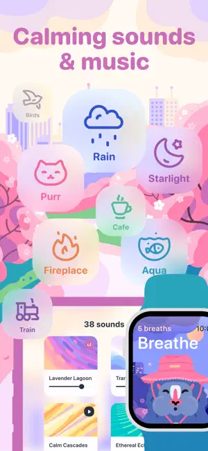 ‎Breathe Sleep Focus Mindllama App screenshot 1