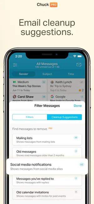 ‎Chuck – Smarter Email with AI App screenshot 1