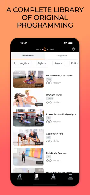 ‎Daily Burn: At Home Workouts App screenshot 1