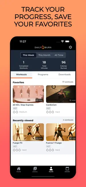 ‎Daily Burn: At Home Workouts App screenshot 1