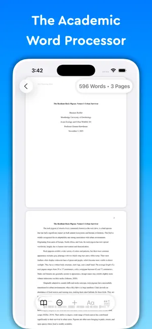 ‎Essayist: Academic Writing App App screenshot 1
