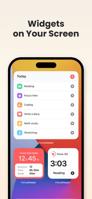 ‎Focus Keeper - Pomodoro Timer App screenshot 1