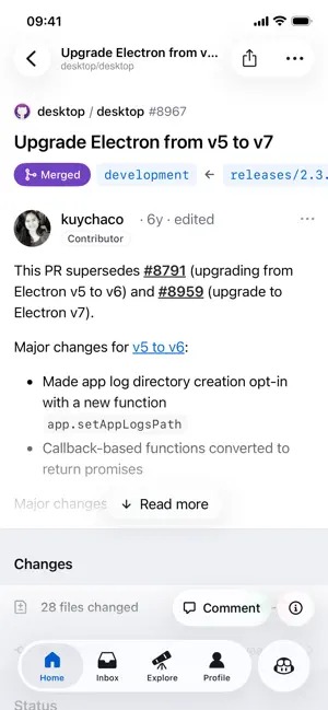 ‎GitHub App screenshot 1