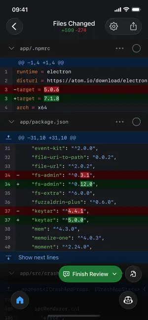 ‎GitHub App screenshot 1