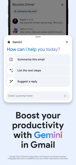 ‎Gmail - Email by Google App screenshot 1