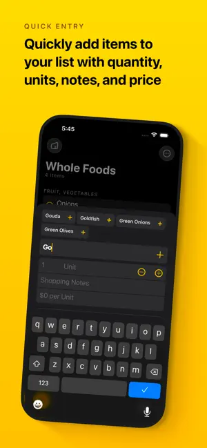 ‎Grocery - Smart Shopping List App screenshot 1