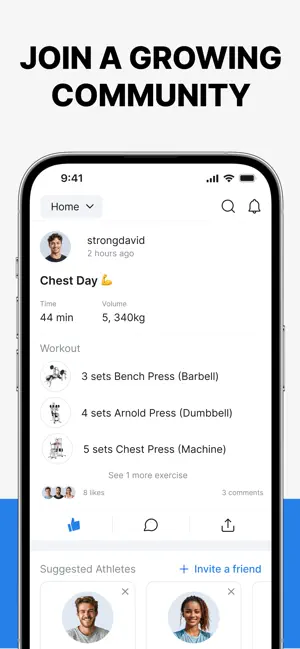 ‎Hevy - Workout Tracker Gym Log App screenshot 1