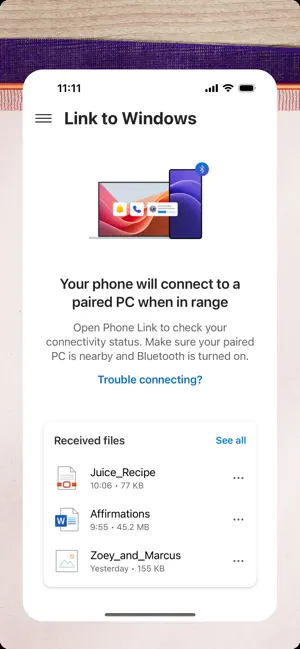 ‎Link to Windows App screenshot 1