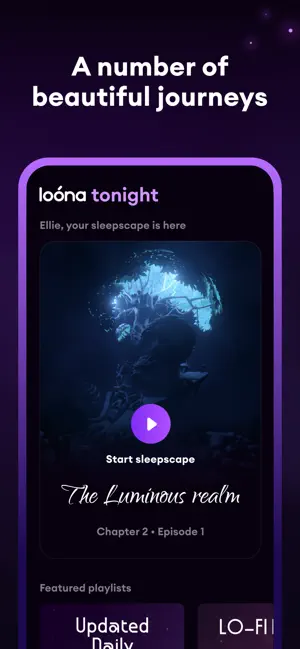 ‎Loóna: Sleep, reduce anxiety App screenshot 1