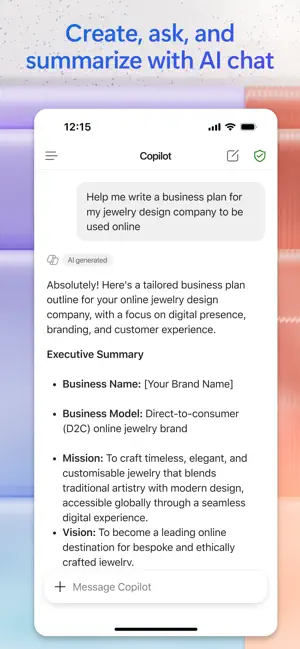 ‎Microsoft 365 Copilot App screenshot 1