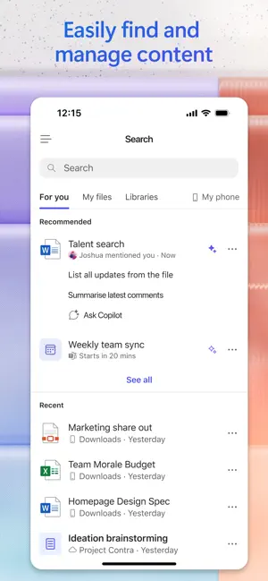 ‎Microsoft 365 Copilot App screenshot 1