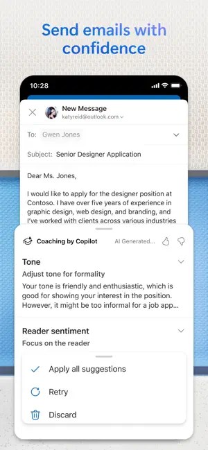 ‎Microsoft Outlook App screenshot 1