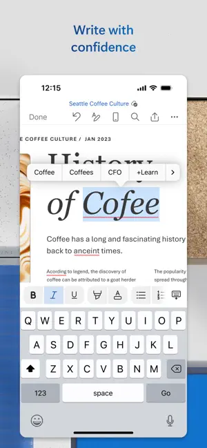 ‎Microsoft Word App screenshot 1