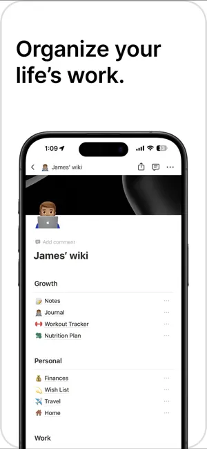 ‎Notion: Notes, Tasks, AI App screenshot 1
