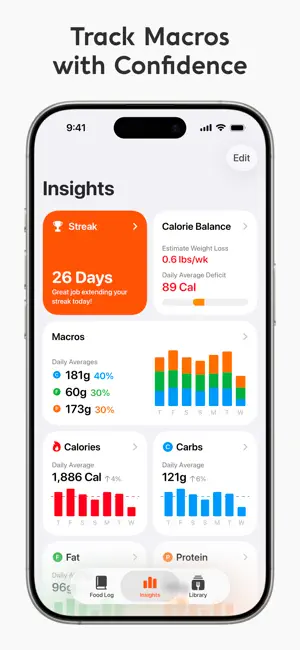 ‎Nutrition Tracker: Foodnoms App screenshot 1