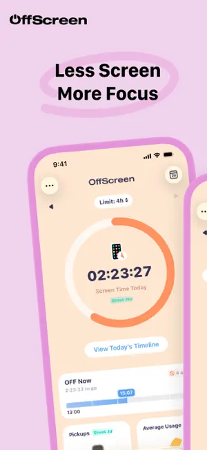 ‎OffScreen: Screen Time Control App screenshot 1