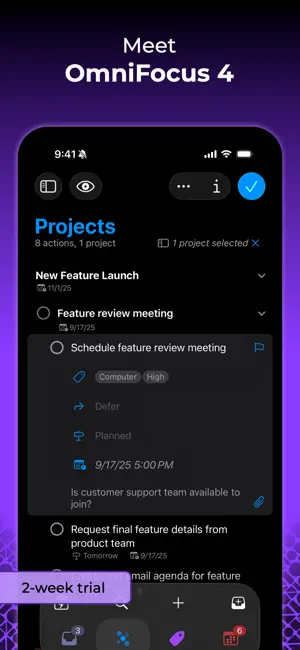 ‎OmniFocus 4 App screenshot 1