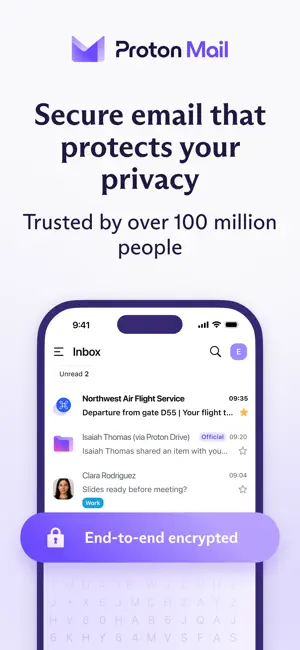 ‎Proton Mail - Encrypted Email App screenshot 1
