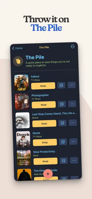 ‎Sofa: Downtime Organizer App screenshot 1