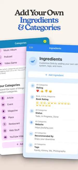 ‎Sofa: Downtime Organizer App screenshot 1