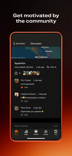 ‎Strava: Run, Bike, Walk App screenshot 1