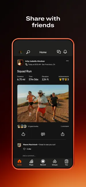 ‎Strava: Run, Bike, Walk App screenshot 1