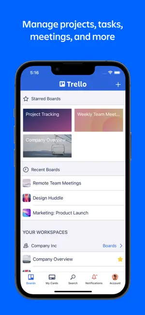 ‎Trello: organize anything! App screenshot 1